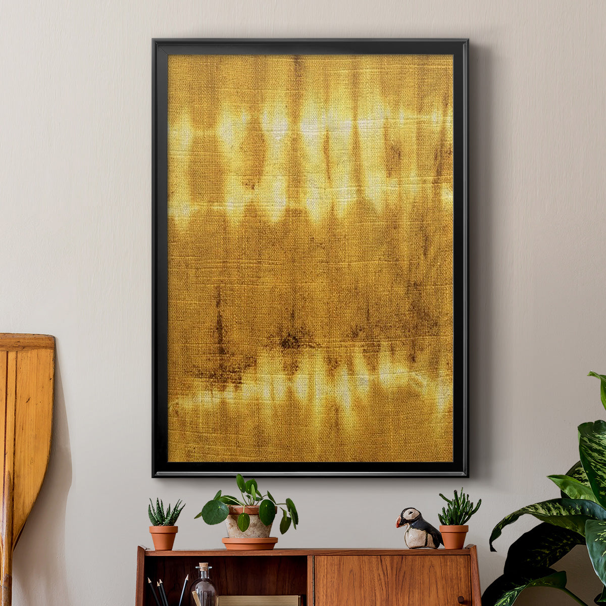 Turmeric Sunrise IV - Modern Framed Canvas Print