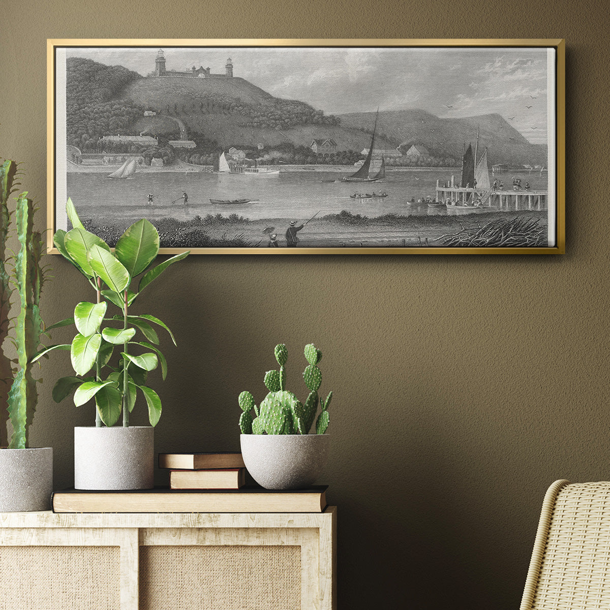 The Highlands of the Neversink - Floater Framed Canvas Print