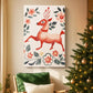 Twilight of Holly-Red Lantern - Canvas Art Print