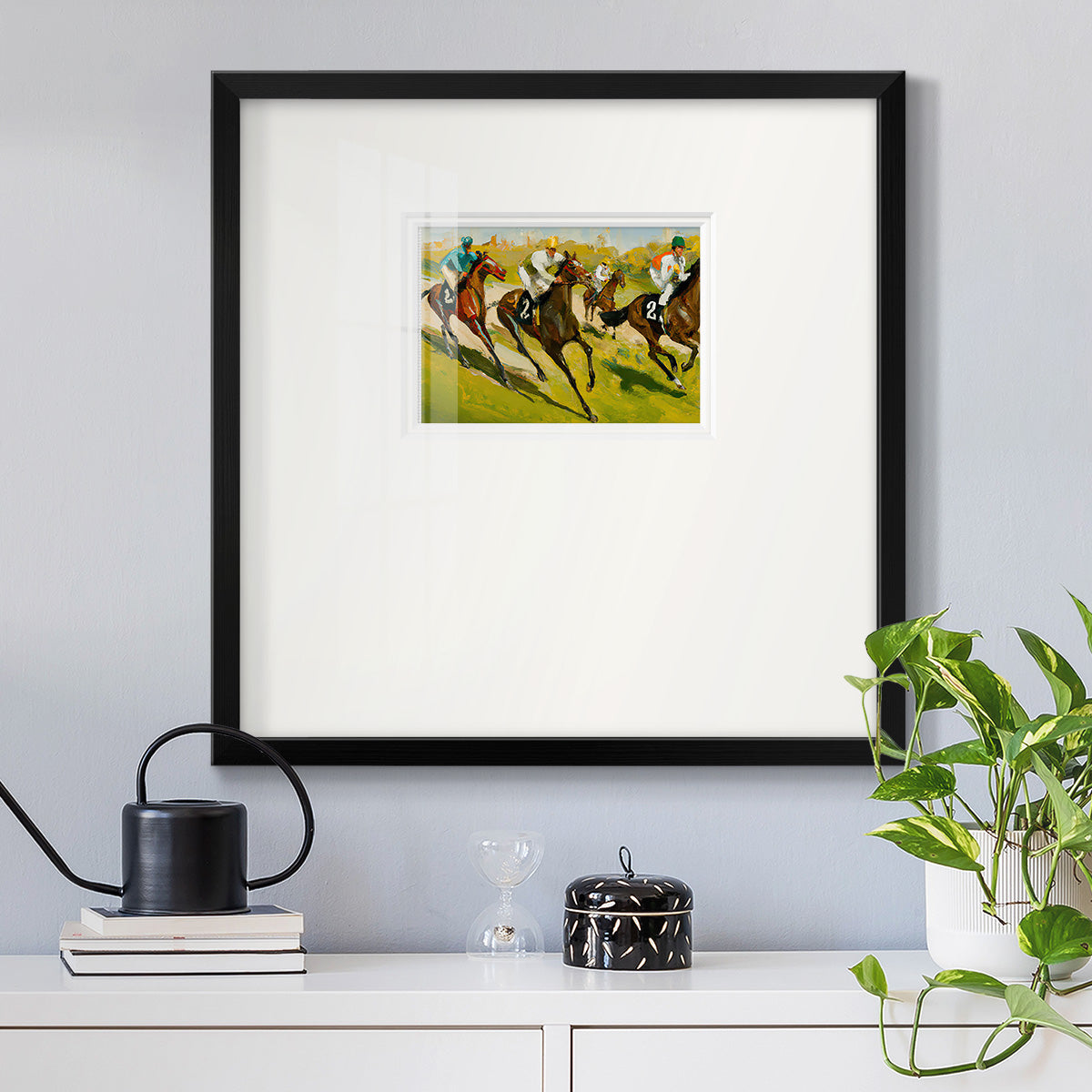 Day at the Races Premium Framed Print Double Matboard