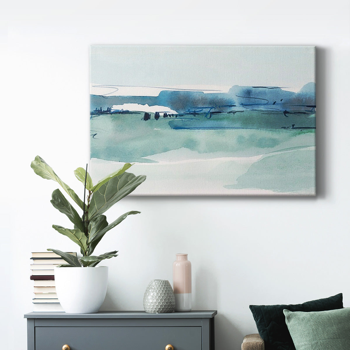 Ultramarine Vista I Premium Gallery Wrapped Canvas - Ready to Hang