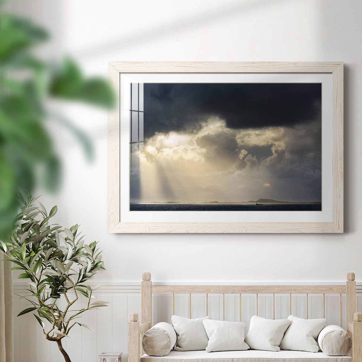 Rays of Light - Barnwood Framed Art Print