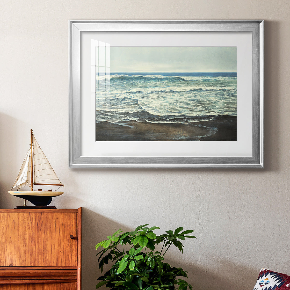 Coastal Reflection Premium Framed Print - Ready to Hang