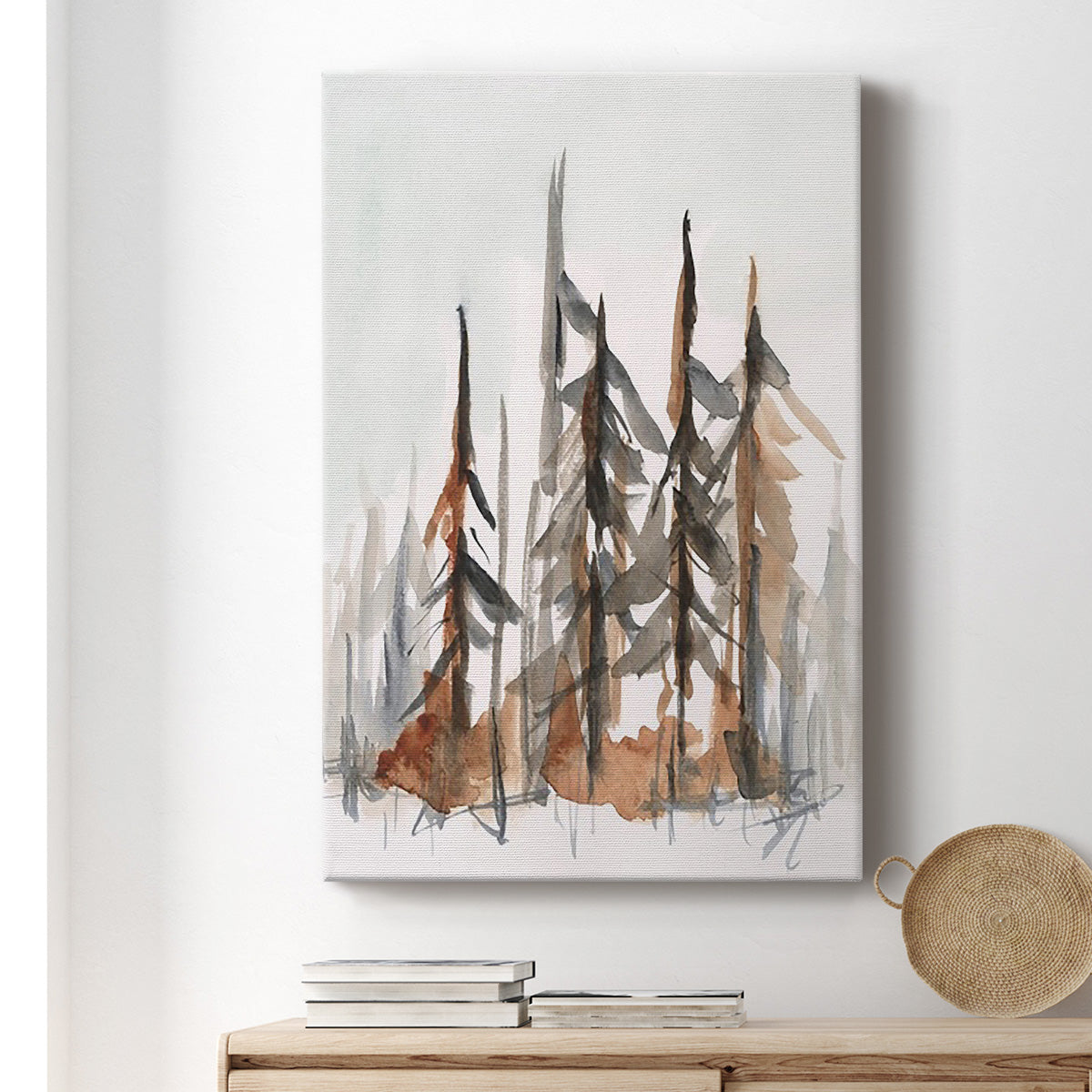 Rustic Evergreens I Premium Gallery Wrapped Canvas - Ready to Hang