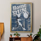 Home Run Hitter - Modern Framed Canvas Print