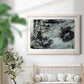 Black & White Chinois I - Barnwood Framed Art Print