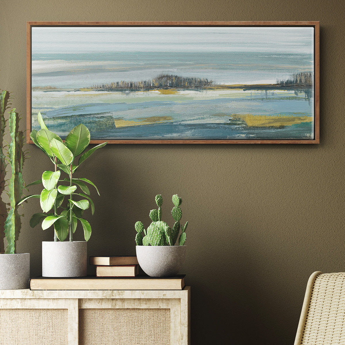 Lewbeach Vista - Floater Framed Canvas Print