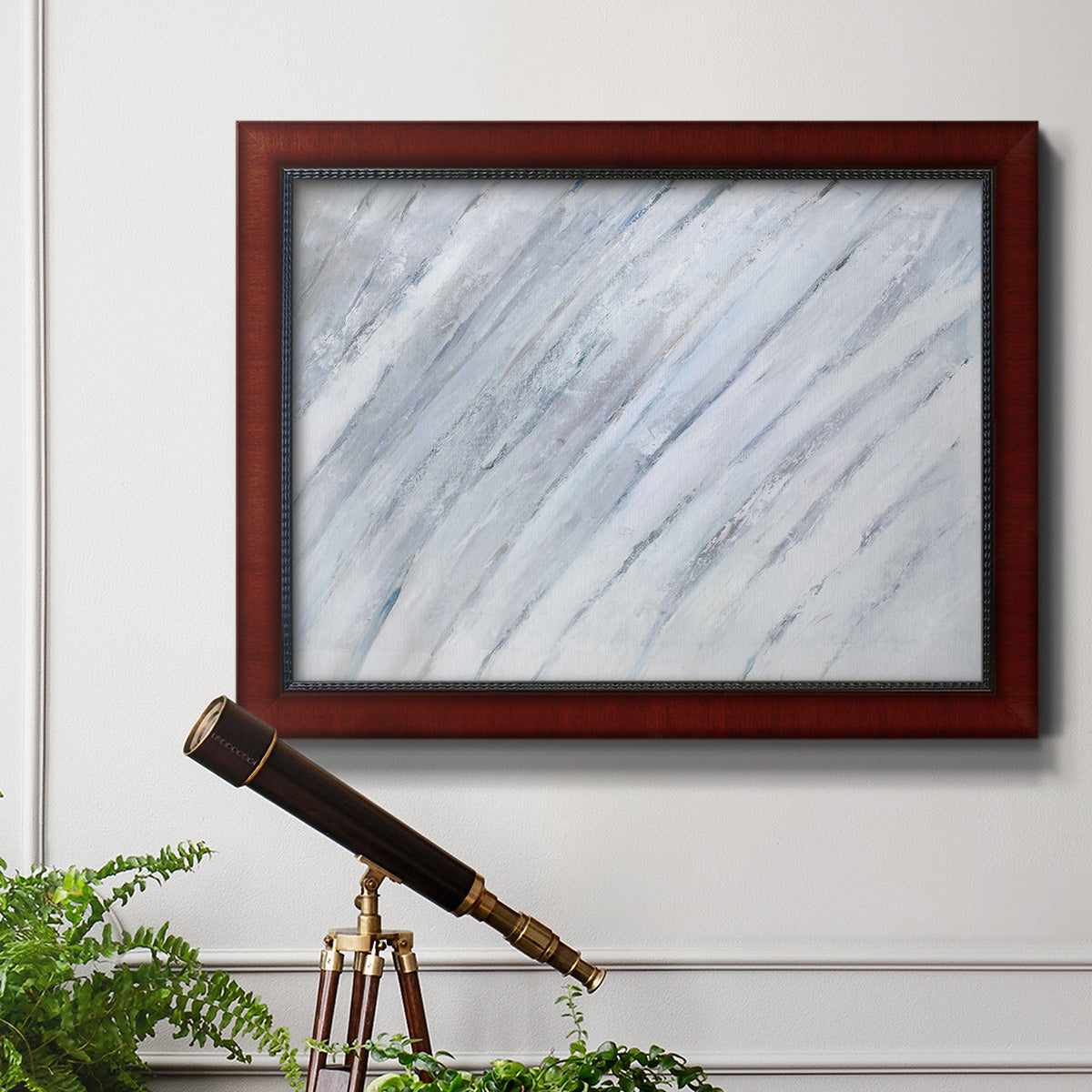 Soft Fronds I Premium Framed Canvas- Ready to Hang