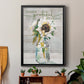 Thankful, Grateful, Blessed - Modern Framed Canvas Print