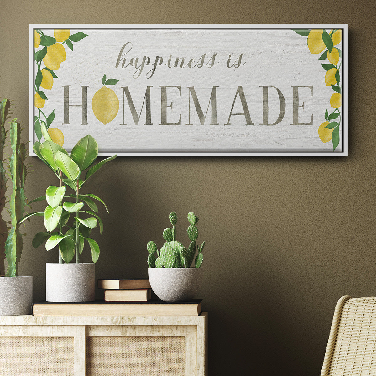 Homemade Lemons - Floater Framed Canvas Print
