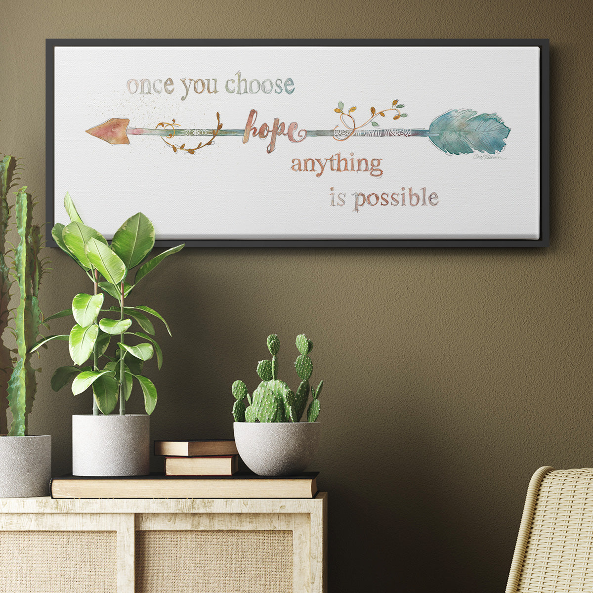 Arrow of Hope - Floater Framed Canvas Print
