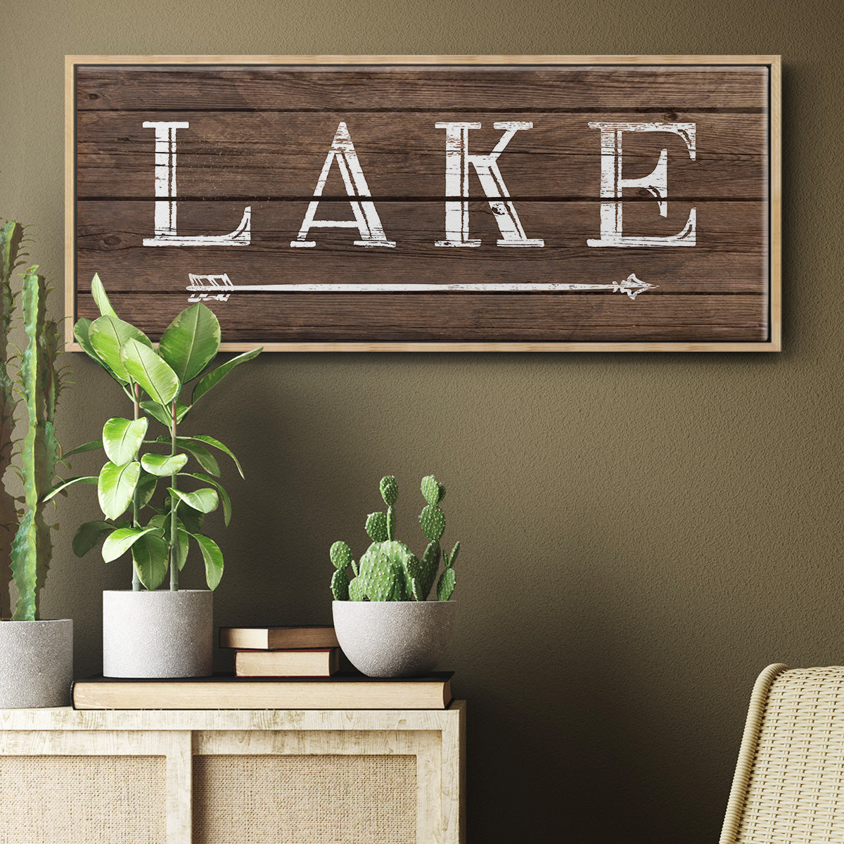 To the Lake - Floater Framed Canvas Print