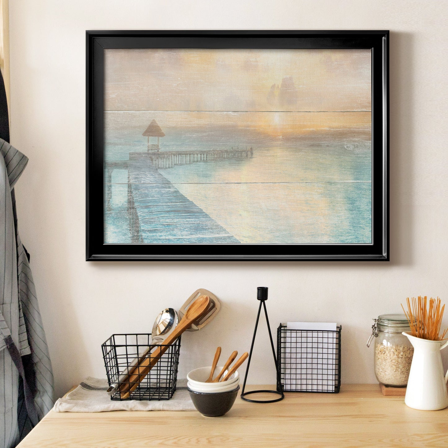 Gather at the Beach Premium Classic Framed Canvas - Ready to Hang