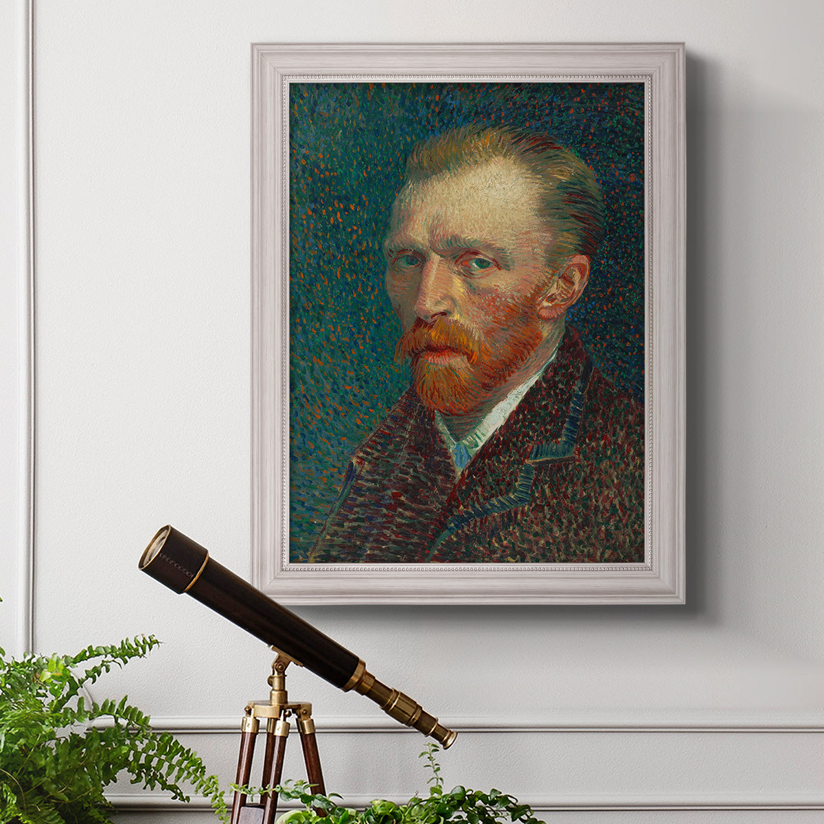 Self-Portrait, 1887 - Ornate Framed Canvas Print