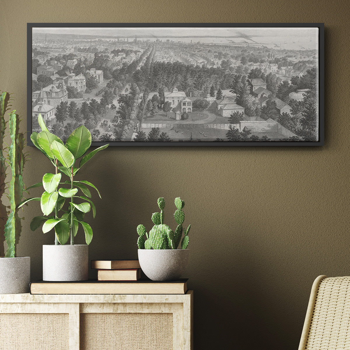 City of Buffalo - Floater Framed Canvas Print
