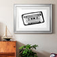 Cassette Sketch Premium Framed Print - Ready to Hang