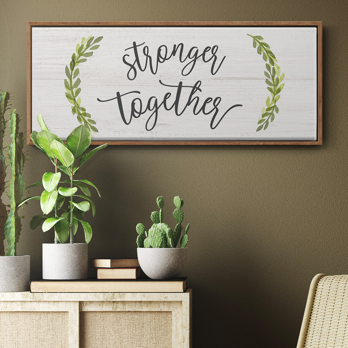 Stronger Together - Floater Framed Canvas Print