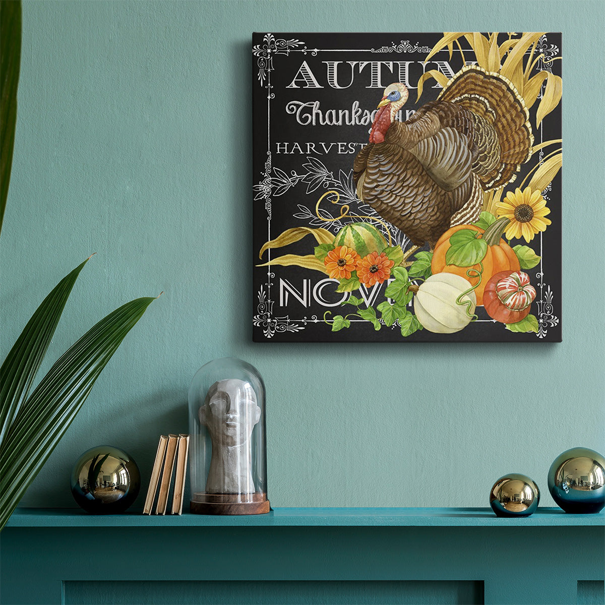 Harvest Greetings I -Premium Gallery Wrapped Canvas - Ready to Hang