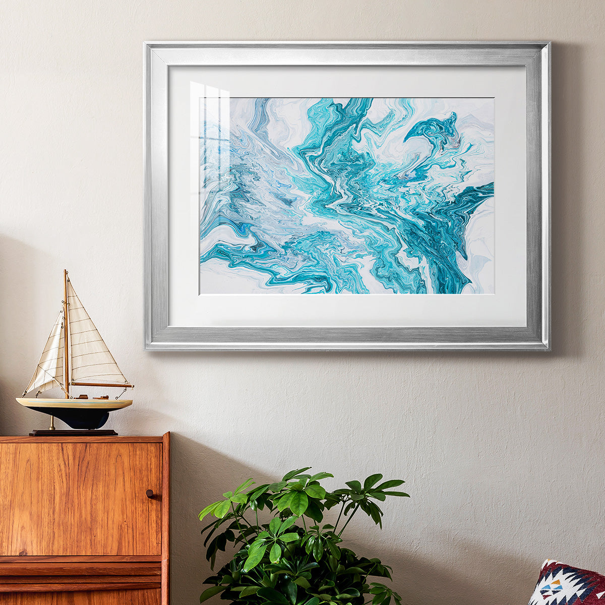 Tide Pool - Modern Framed Art Print