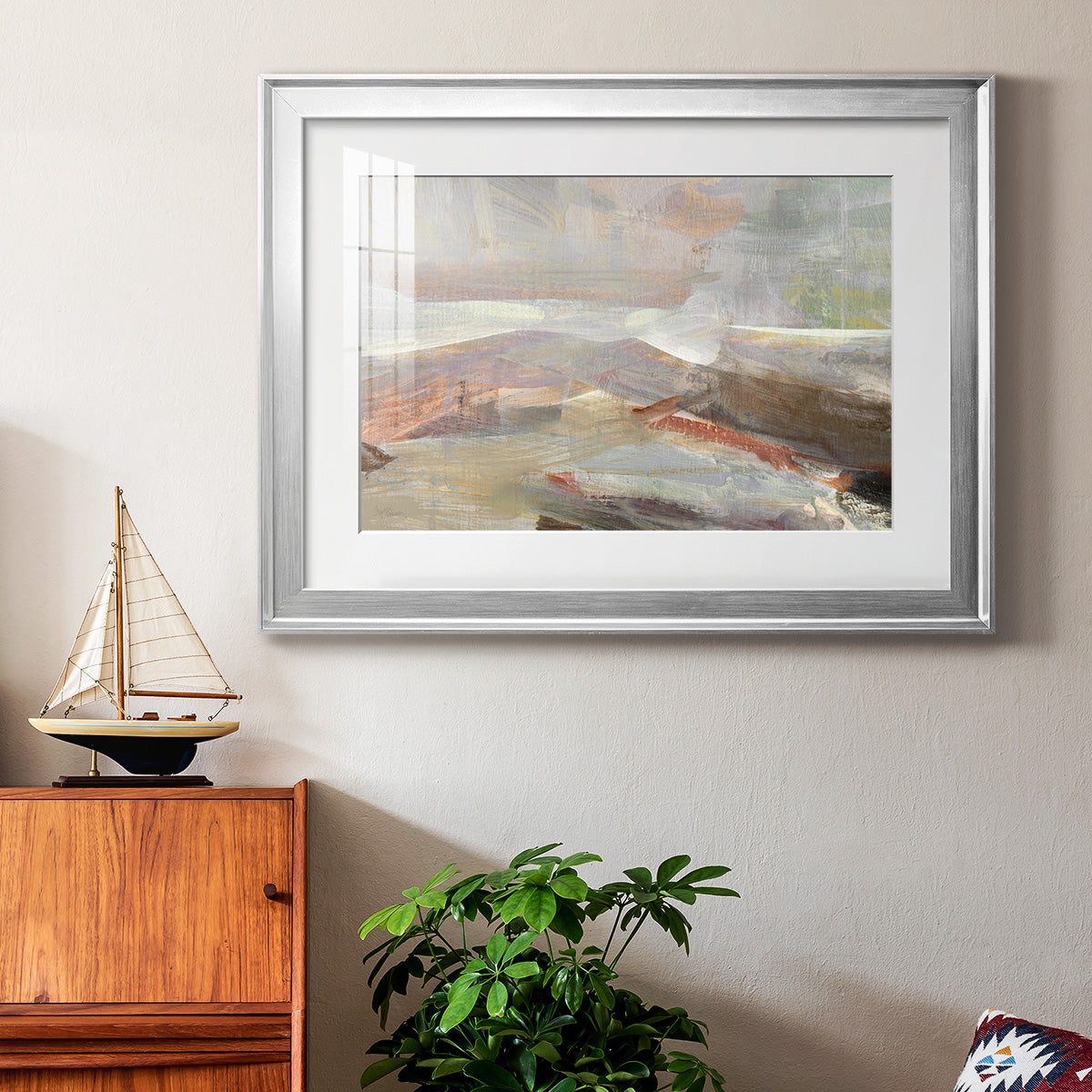 Distant Canyon - Modern Framed Art Print