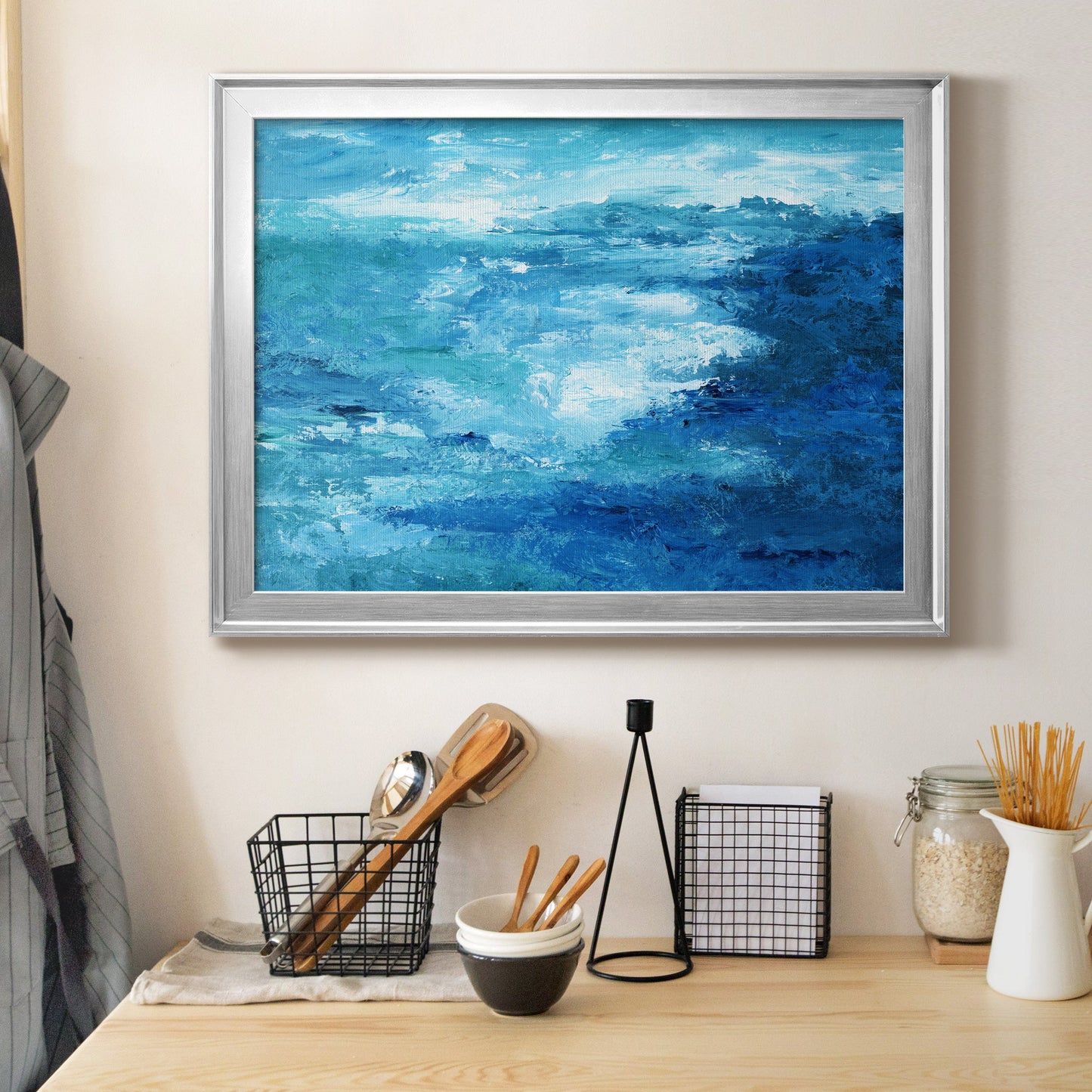 Crashing Waves II Premium Classic Framed Canvas - Ready to Hang