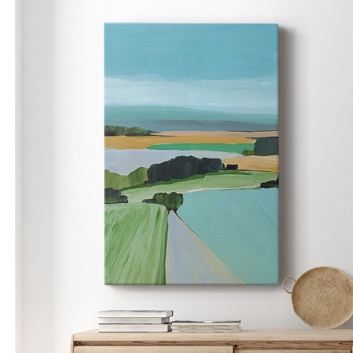 Bright Colored Countryside III Premium Gallery Wrapped Canvas - Ready to Hang