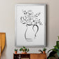 Sketchy Bouquet II - Modern Framed Canvas Print