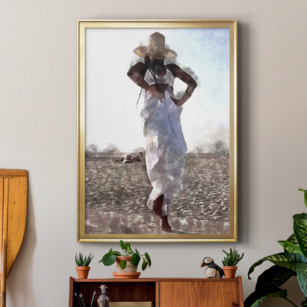 Her Dance I - Modern Framed Canvas Print