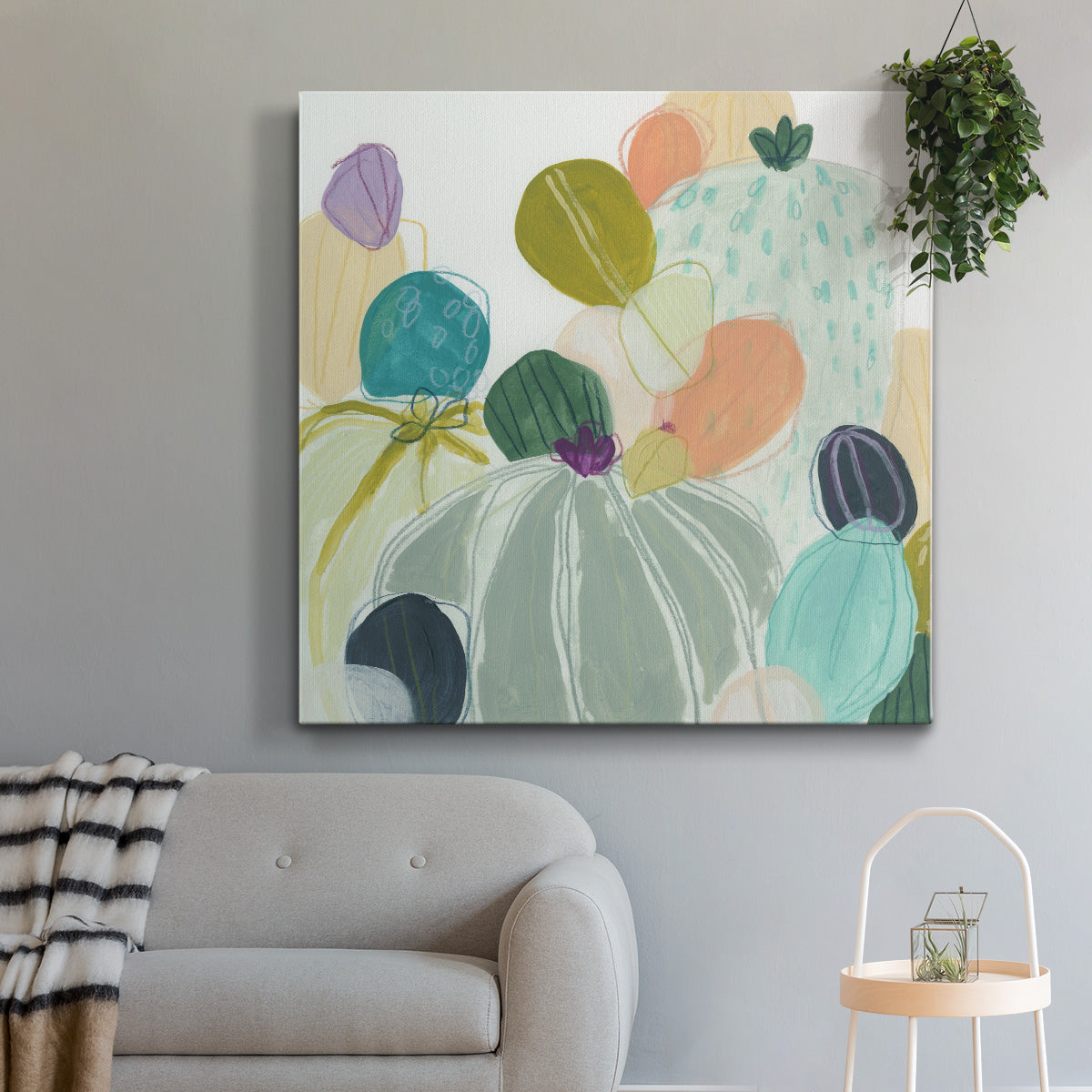 Candy Cactus I - Canvas Art Print