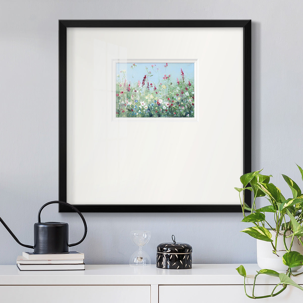 Sweet Summer Meadow Premium Framed Print Double Matboard