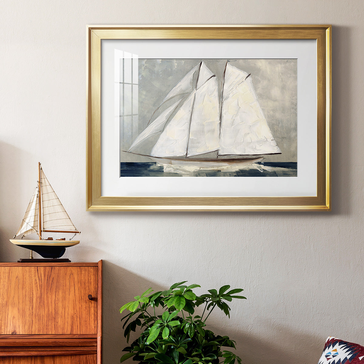 Setting Sail - Modern Framed Art Print