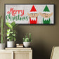 Christmas Elf Couple - Floater Framed Canvas Print