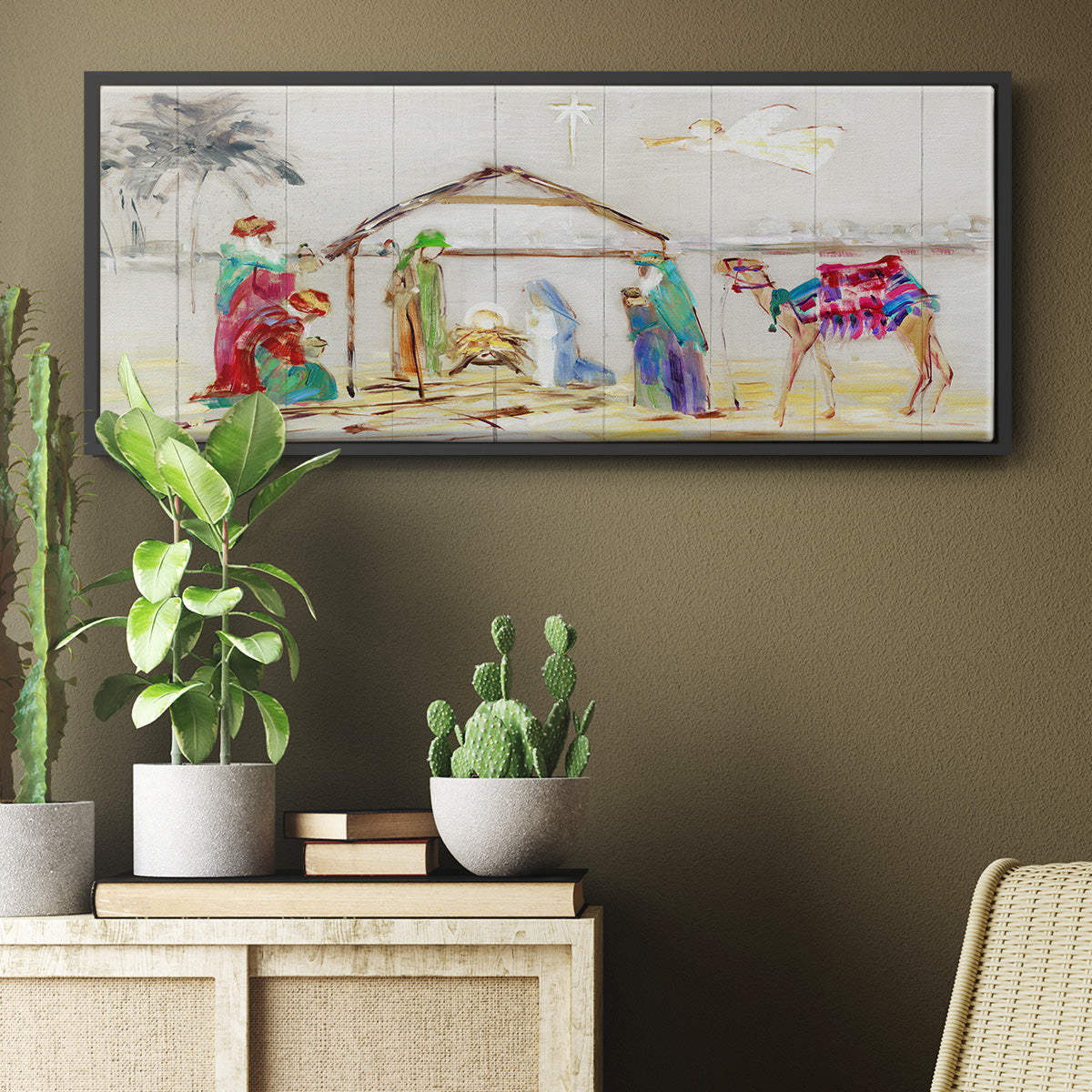 Nativity - Floater Framed Canvas Print