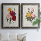 Botanical Bouquet Carnations - Premium Framed Canvas 2 Piece Set - Ready to Hang