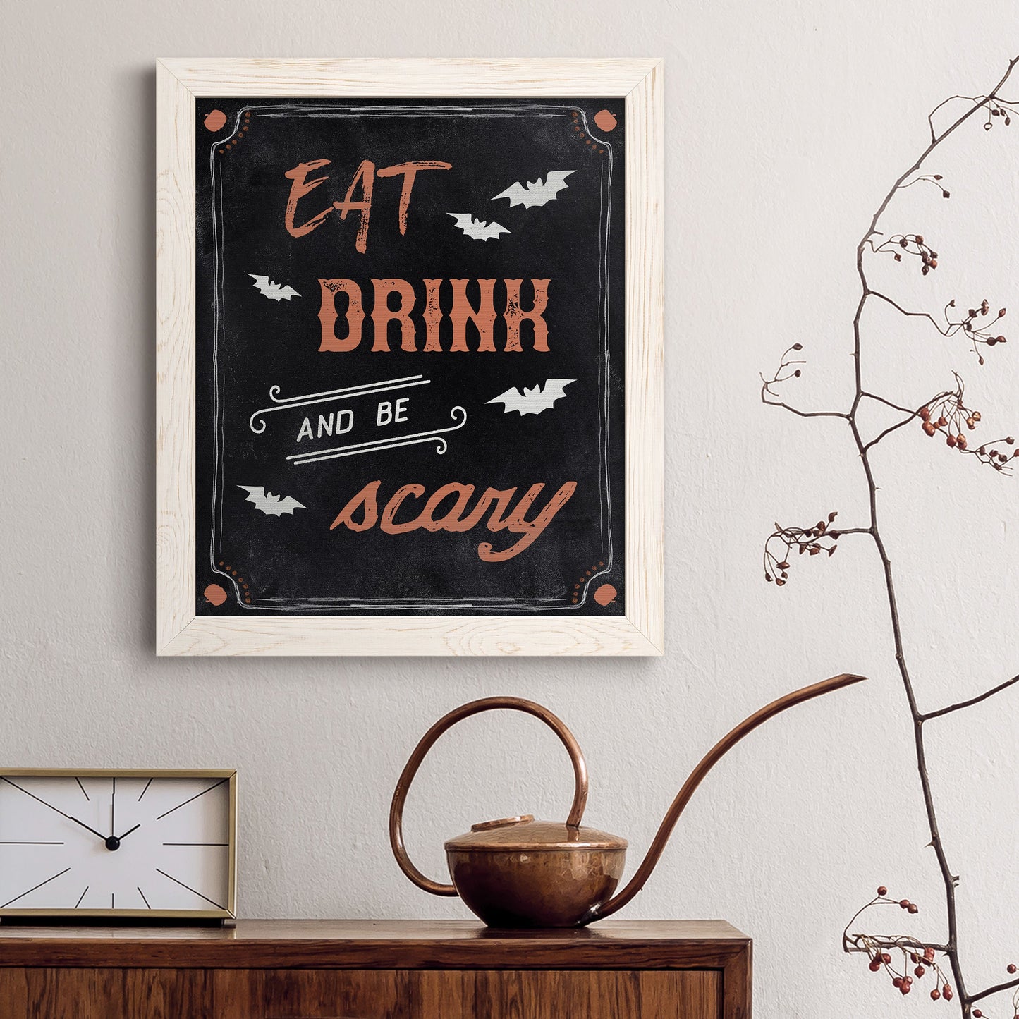 Be Scary - Premium Canvas Framed in Barnwood - Ready to Hang