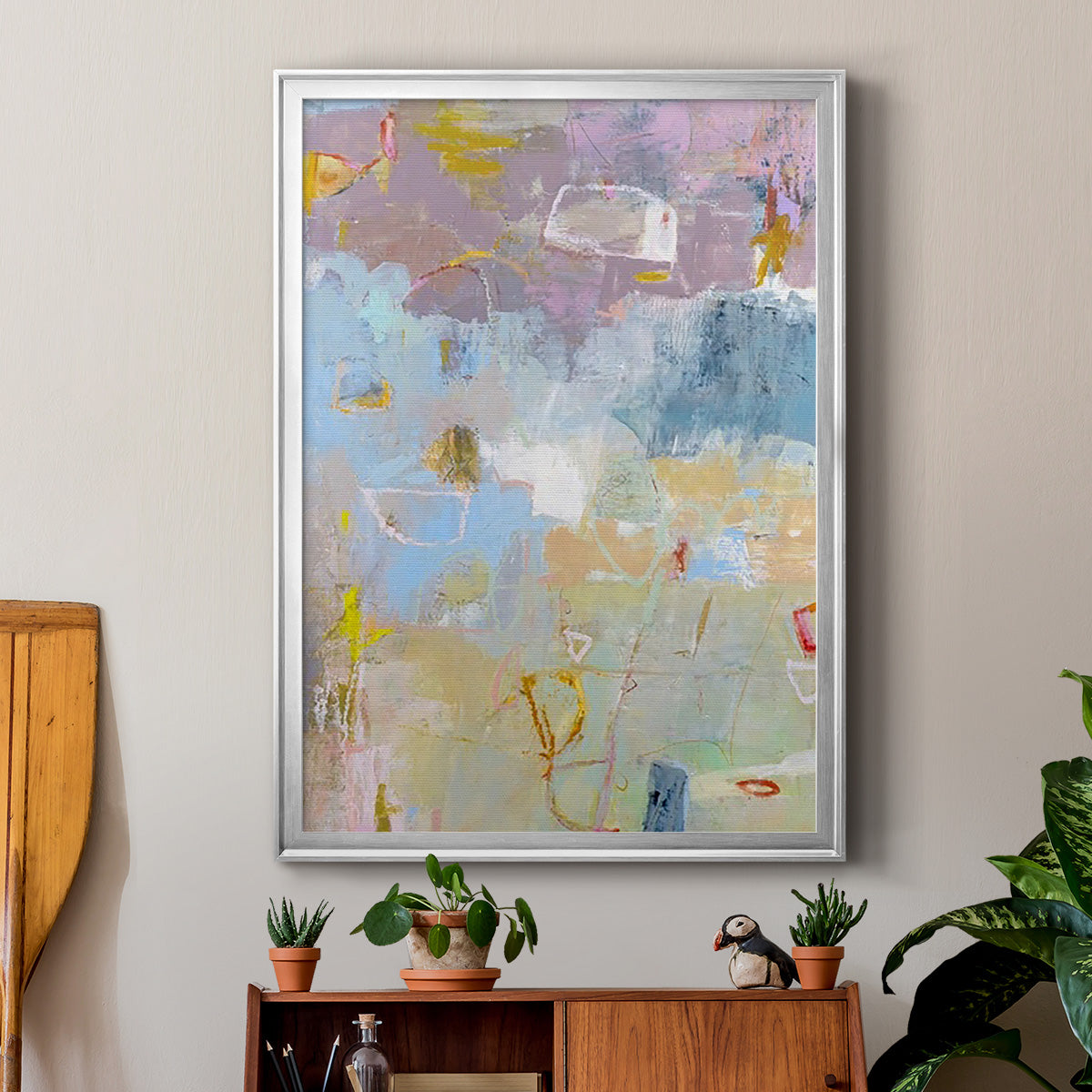 Whilst I - Modern Framed Canvas Print