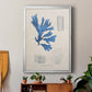 Blue Marine Algae VIII - Modern Framed Canvas Print