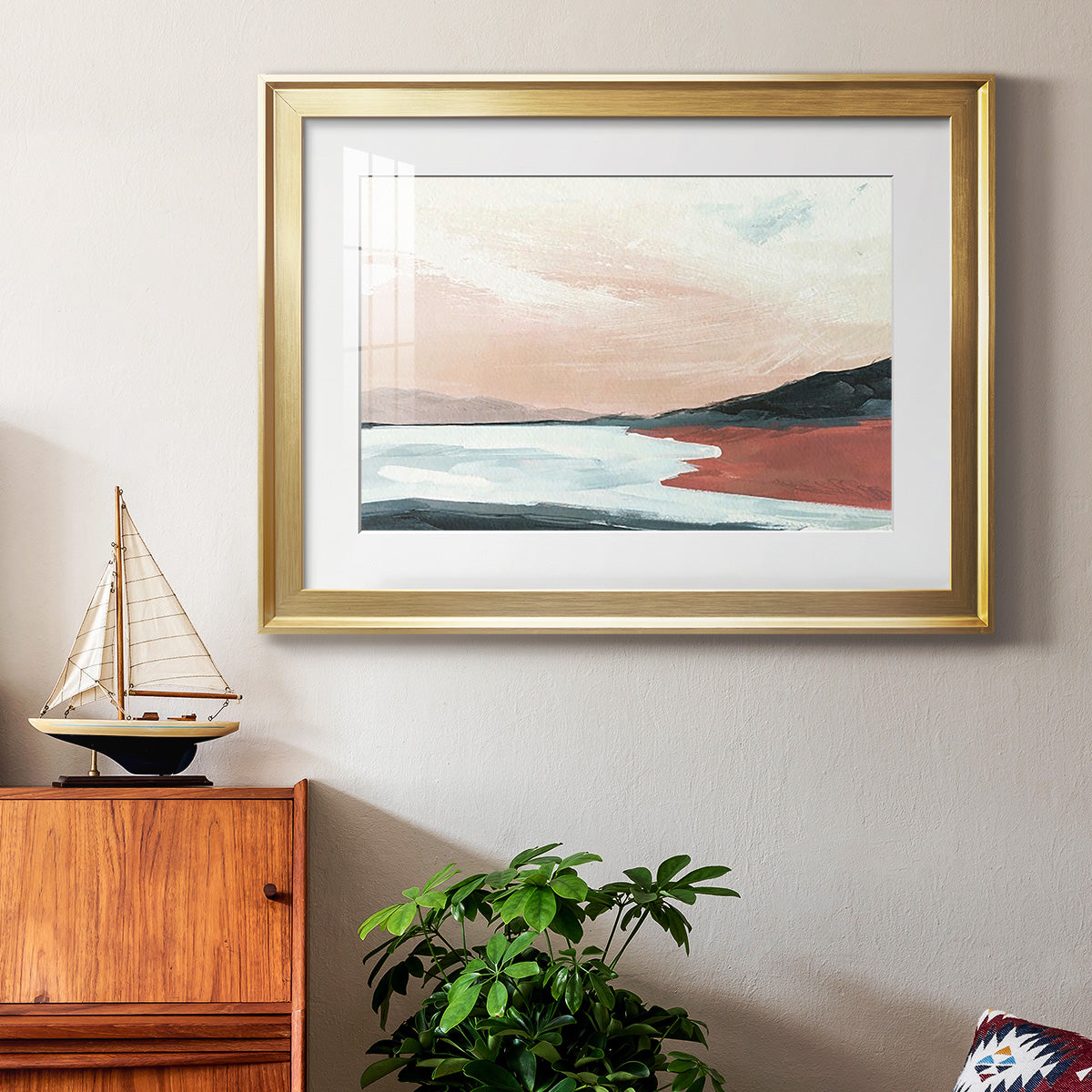 Paynes Coast II - Modern Framed Art Print