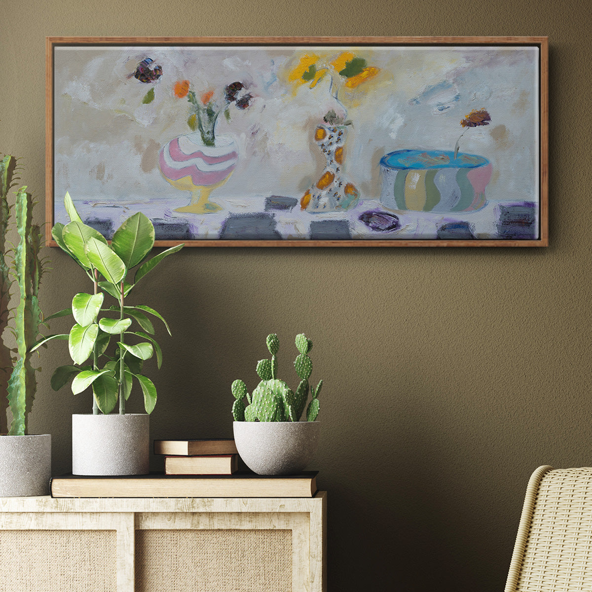 The Ring Leader - Floater Framed Canvas Print