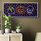 Neon Halloween Collection D - Floater Framed Canvas Print