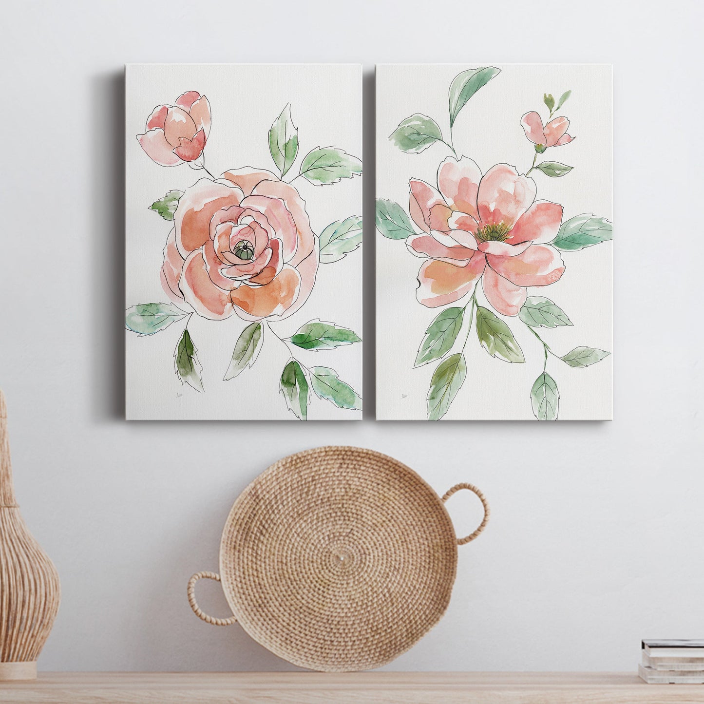 Rose Contour Premium Gallery Wrapped Canvas - Ready to Hang