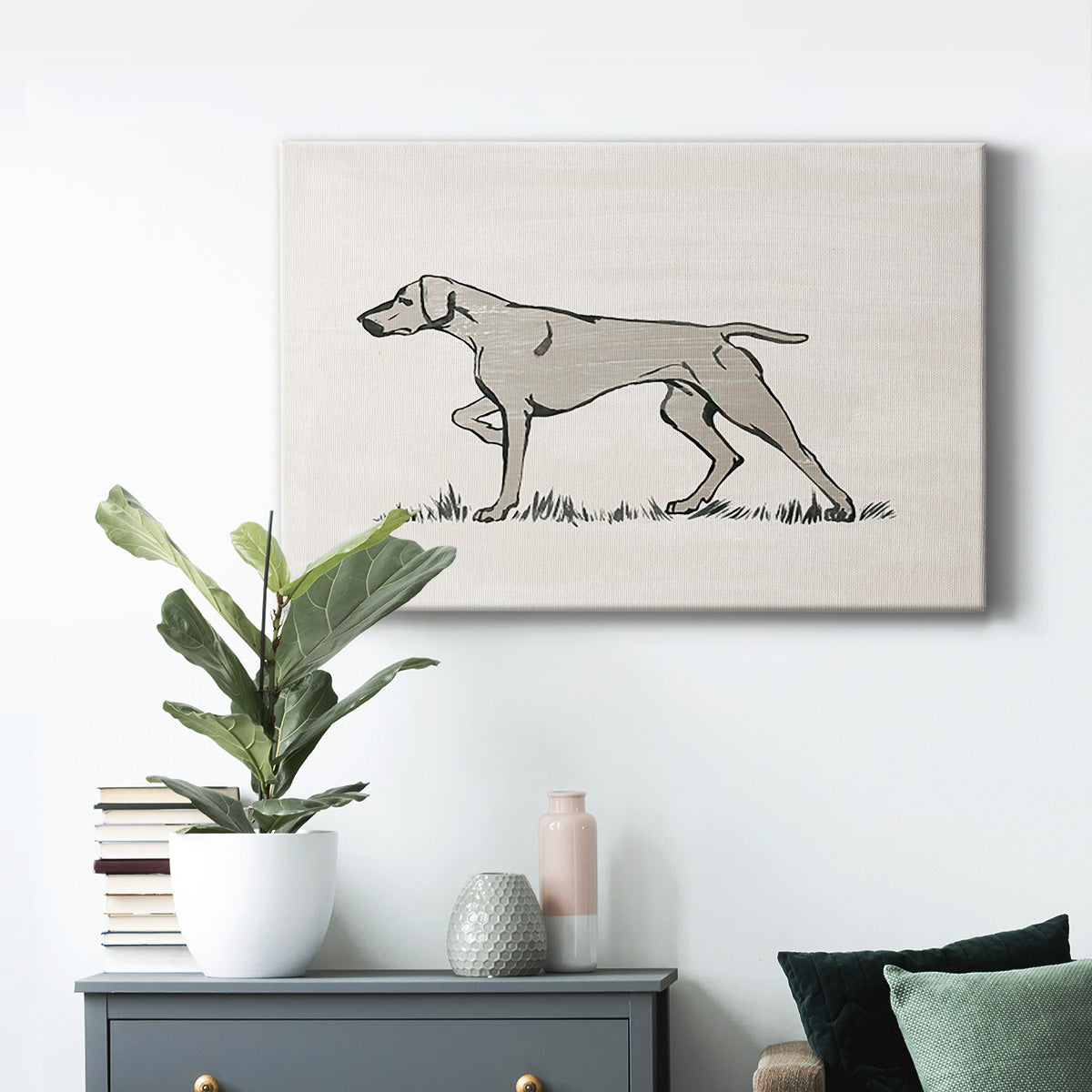 Neutral Pointer II - Canvas Art Print