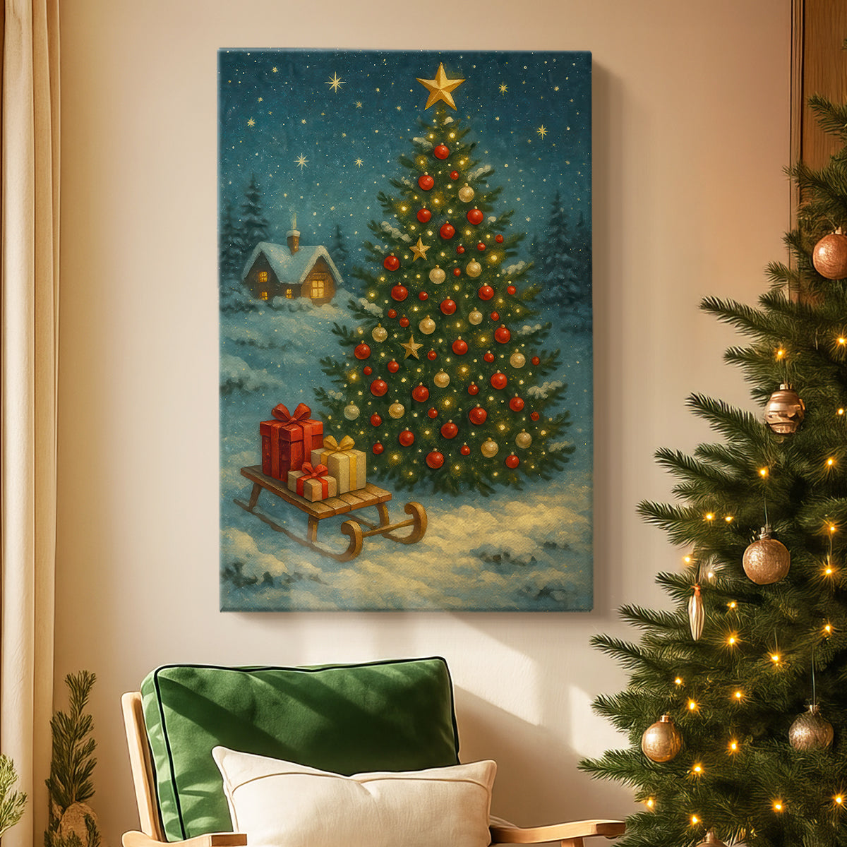 Sage Star Carol - Canvas Art Print