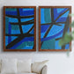 Involved Blues I - Premium Framed Canvas 2 Piece Set - Ready to Hang