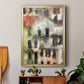 Stacked Houses II - Modern Framed Canvas Print