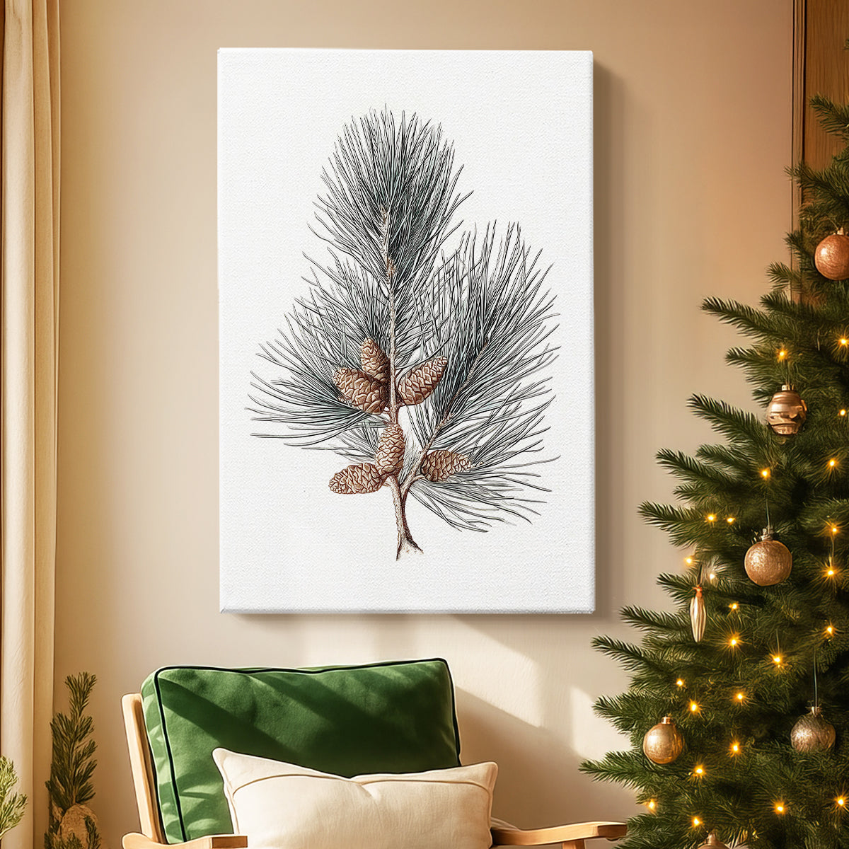 Frostlit Night Carol - Canvas Art Print