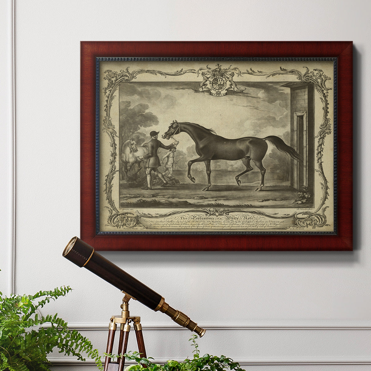 Distinguished Horses IV Premium Framed Canvas- Ready to Hang