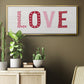 Patterned Love - Floater Framed Canvas Print