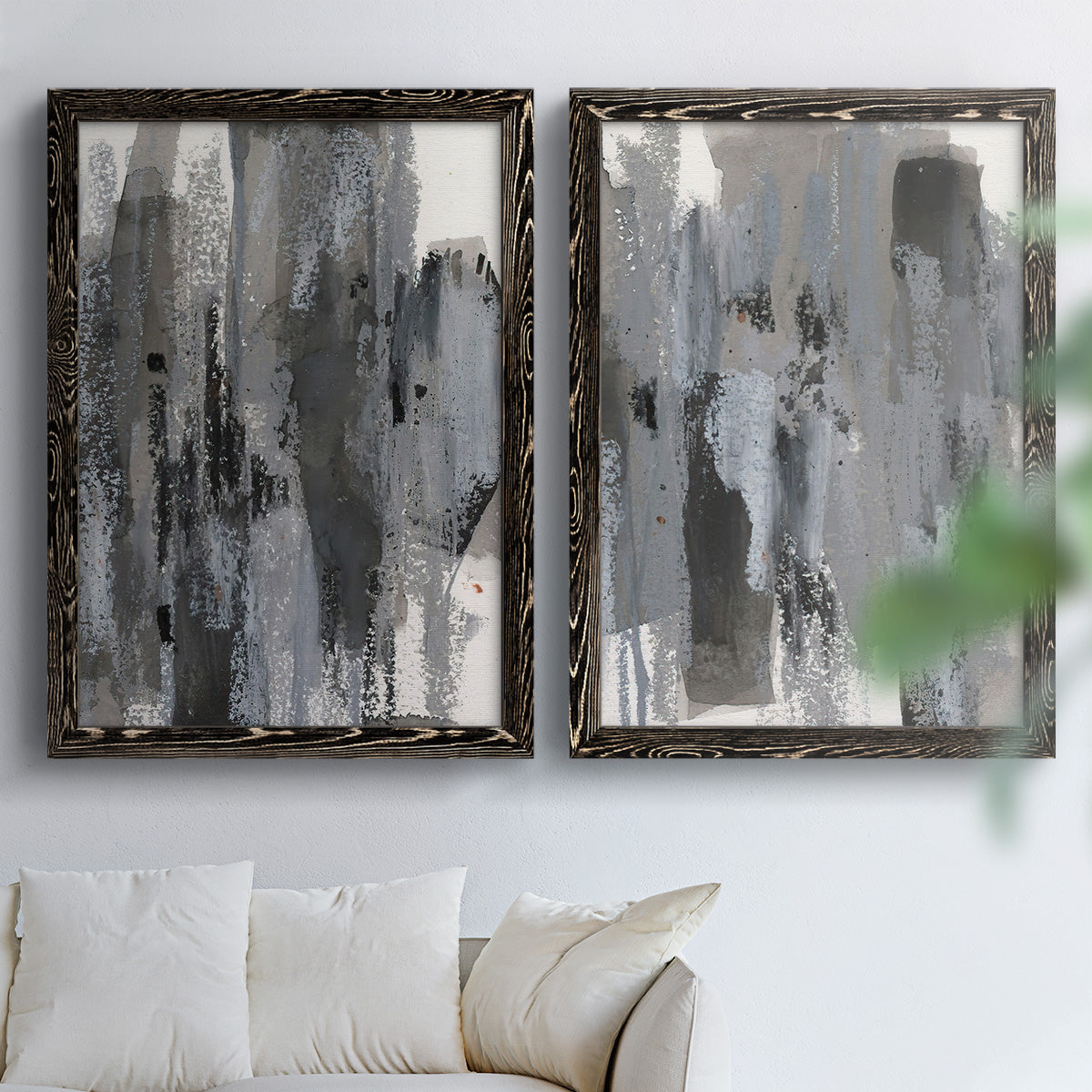 Loft Pastel III - Premium Framed Canvas 2 Piece Set - Ready to Hang