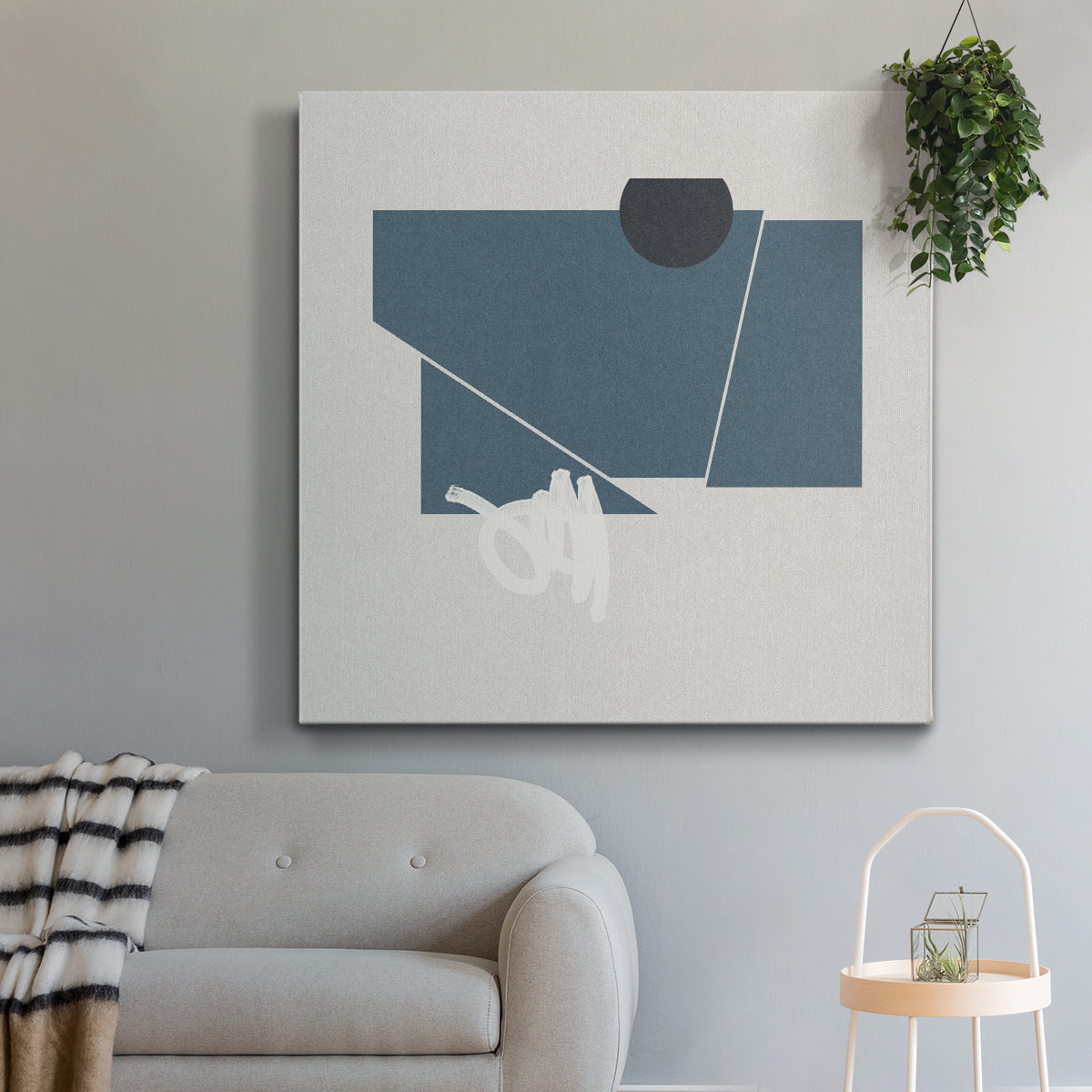 Blue Felt I - Canvas Art Print